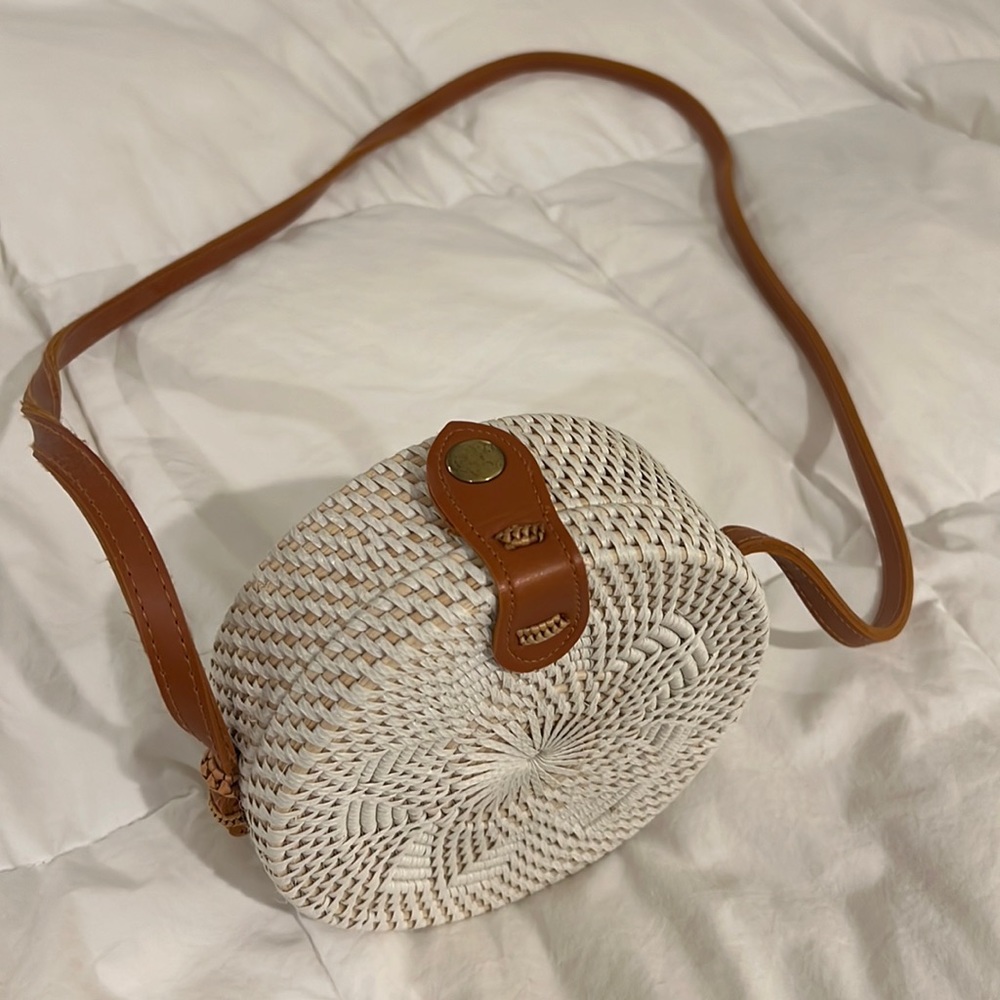 Mini rattan woven bag new